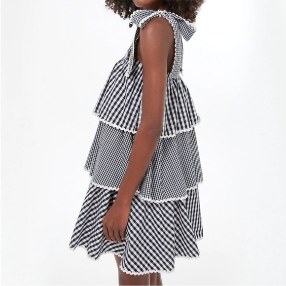 NWT TUCKERNUCK X HYACINTH HOUSE gingham Donna dress XS - Picture 7 of 8